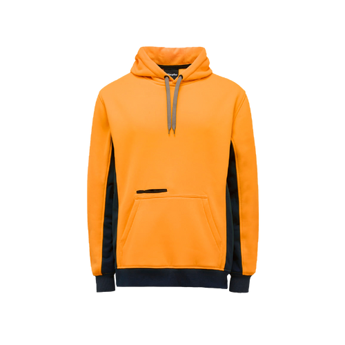 KingGee Men's Hi Vis Pull Over Hoodie - Orange/Navy - Hoodies/Jumpers