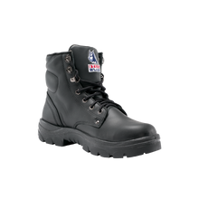 Load image into Gallery viewer, Steel Blue Men&#39;s Argyle Steel Toe Cap Work &amp; Safety Boots - Black - Safety Footwear
