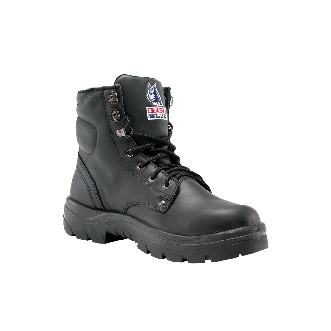 Steel Blue Men's Argyle Steel Toe Cap Work & Safety Boots - Black - Safety Footwear