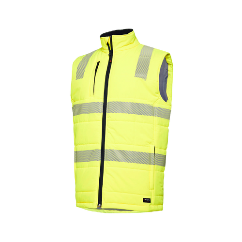 KingGee Men's Reflective Puffer Vest - Yellow - Vests