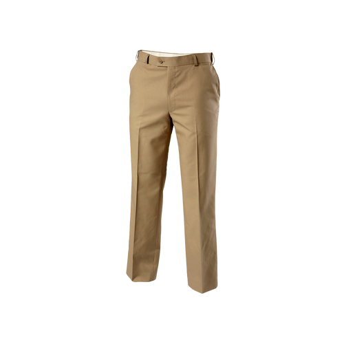 Hard Yakka Men's Foundations Permanent Press Plain Front Pants with Bionic & Supercrease Finish - Putty - Pants