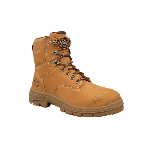 Oliver Men's AT-55 332z Zip Sided Boots - Wheat - Safety Footwear