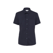 Load image into Gallery viewer, NNT Women&#39;s Avignon Stretch Short Sleeve Slim Shirt - Navy - Shirts
