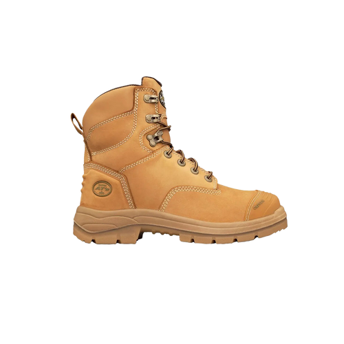 Oliver Men's AT-55 150mm Lace Up Boots - Wheat - Safety Footwear