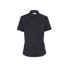 Load image into Gallery viewer, NNT Women's Avignon Stretch Short Sleeve Slim Shirt - Black - Shirts
