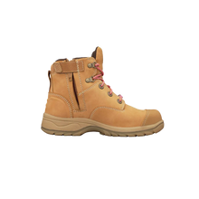 Load image into Gallery viewer, Oliver Women&#39;s Wheat Zip Sided Boots - Wheat - Safety Footwear
