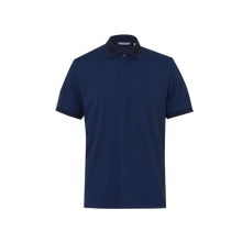 Load image into Gallery viewer, NNT Women&#39;s Textured Cotton Poly Short Sleeve Polo - Blue/Navy - Polos
