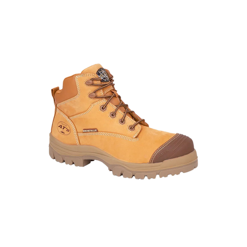 Oliver Men's AT-45 130mm Zip Sided Boots - Wheat - Safety Footwear