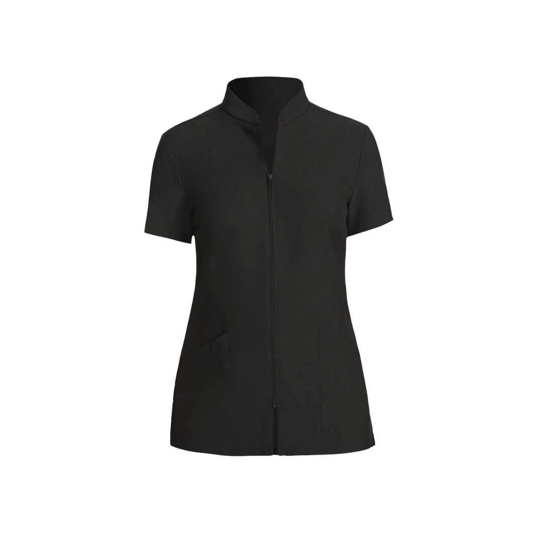 NNT Women's Helix Dry Zip Front Tunic - Black - Tunics