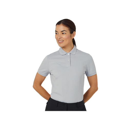 NNT Women's Antibacterial Polyface Short Sleeve Polo - Silver - Polos