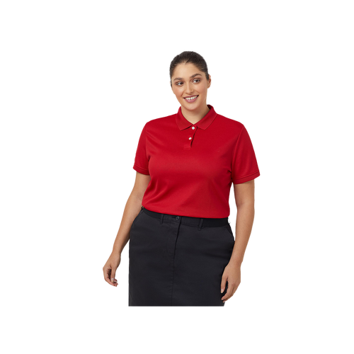 NNT Women's Antibacterial Polyface Short Sleeve Polo - Red - Polos