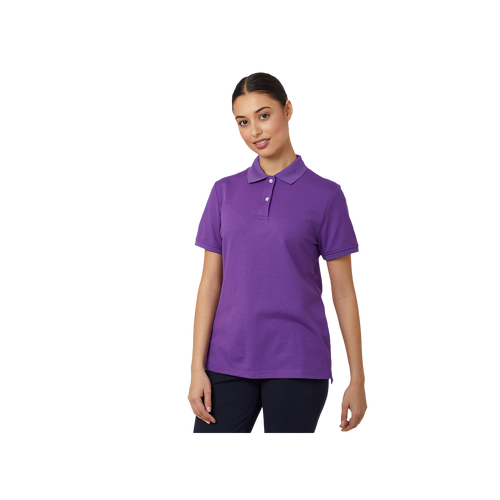 NNT Women's Antibacterial Polyface Short Sleeve Polo - Purple - Polos