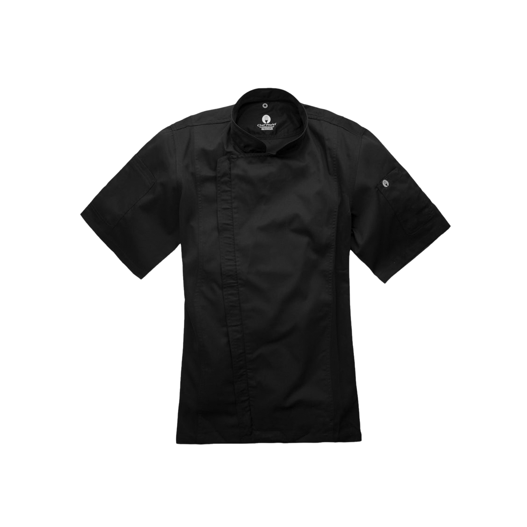 Chef Works Unisex Springfield Chef Jacket - Black - Chefwear