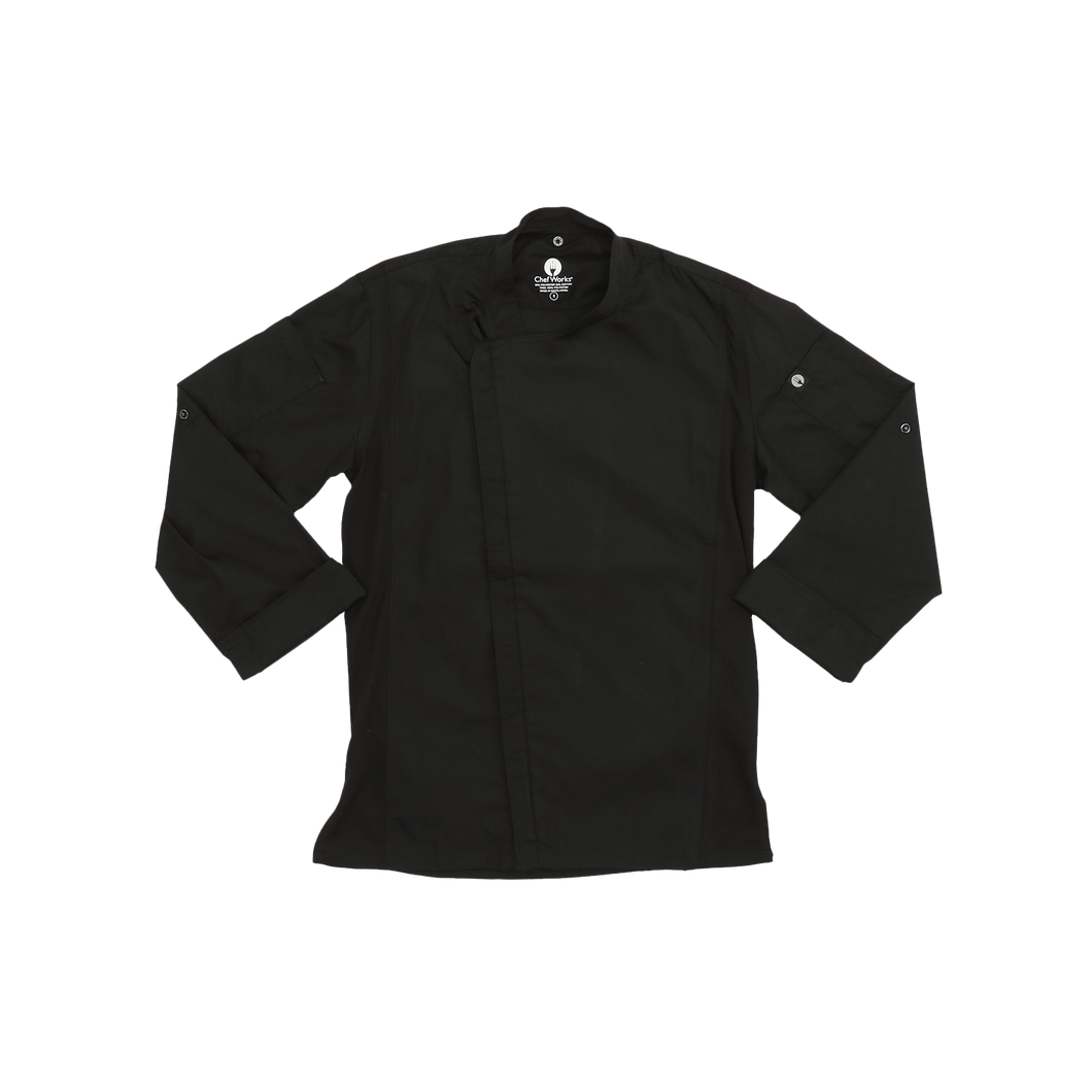 Chef Works Unisex Hartford Chef Coat - Black - Chefwear