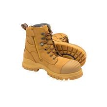 Load image into Gallery viewer, Blundstone Men&#39;s 992 Zip Sided Safety Boots - Wheat - Safety Footwear
