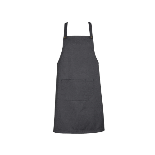 Biz Collection Unisex Urban Bib Apron - Slate - Aprons