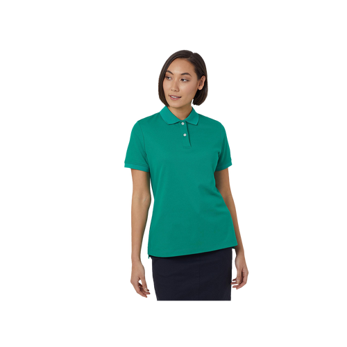 NNT Women's Antibacterial Polyface Short Sleeve Polo - Emerald - Polos