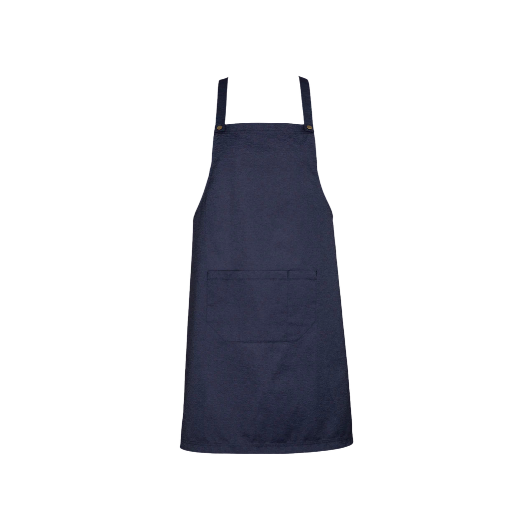 Biz Collection Unisex Urban Bib Apron - Blue Denim - Aprons