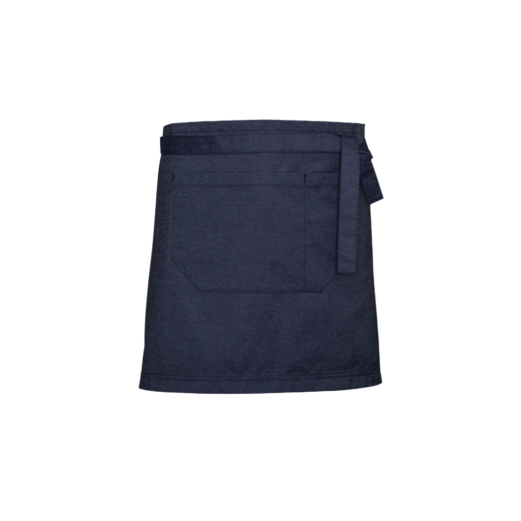 Biz Collection Unisex Urban 1/2 Waist Apron - Blue Denim - Aprons