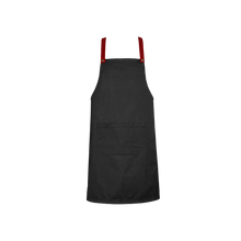 Load image into Gallery viewer, Biz Collection Urban Bib Apron Straps Unisex - Red - Apron
