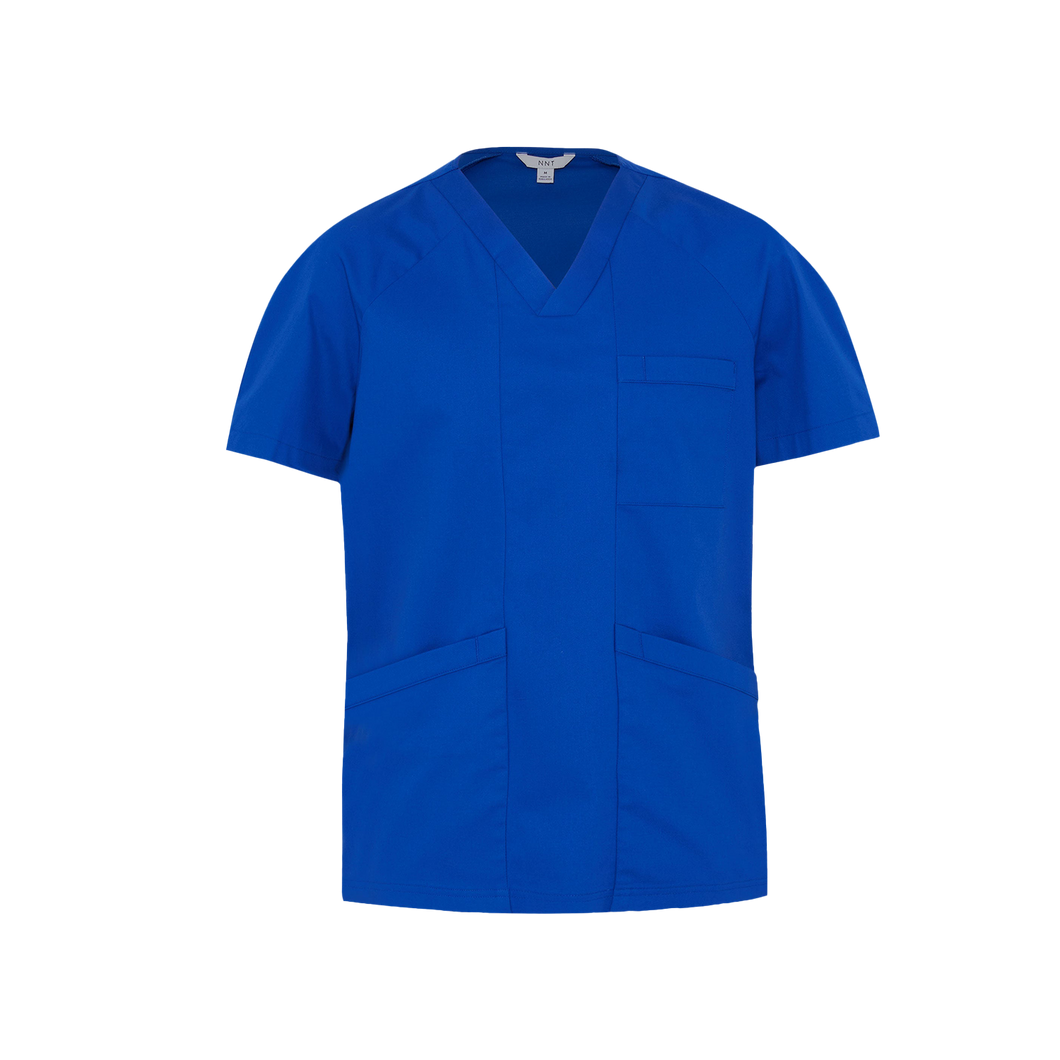 NNT Unisex Next-Gen Antibacterial Active Carl Scrub Top - Cobalt - Scrubs