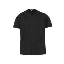 Load image into Gallery viewer, NNT Unisex Next-Gen Antibacterial Active Carl Scrub Top - Black - Scrubs
