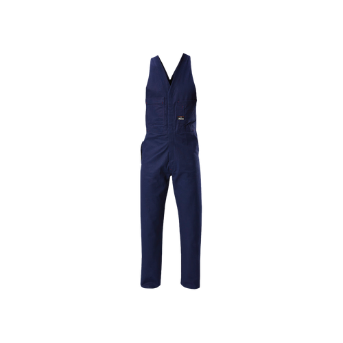 Hard Yakka Men's Foundations Tradesman Cotton Drill Action Back Overall - Navy - Overalls