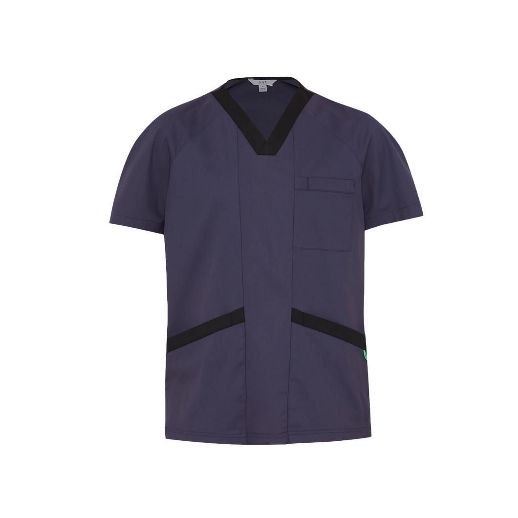 NNT Unisex Next-Gen Antibacterial Active Koller Scrub Top - Charcoal - Scrubs