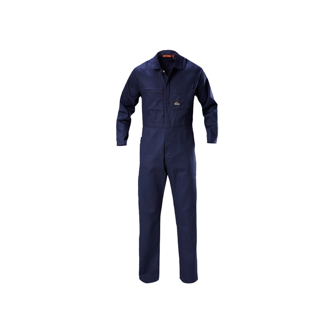 Hard Yakka Men's Foundations Lightweight Cotton Drill Coverall - Navy - Overalls