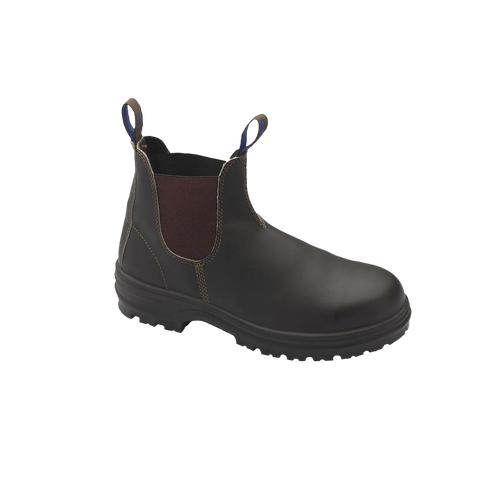 Blundstone Men's 140 Elastic Sided Safety Boots - Brown - Safety Footwear