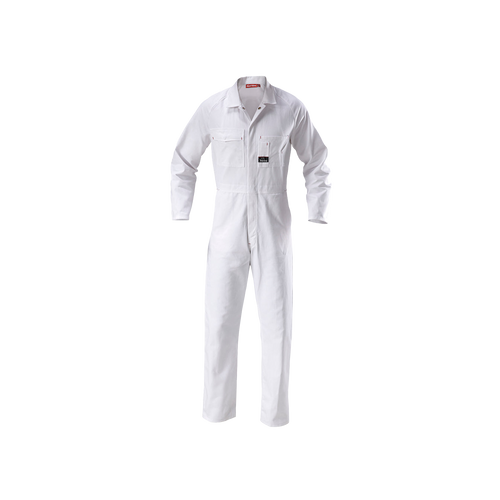 Hard Yakka Men's Foundations Cotton Drill Coverall - White - Overalls