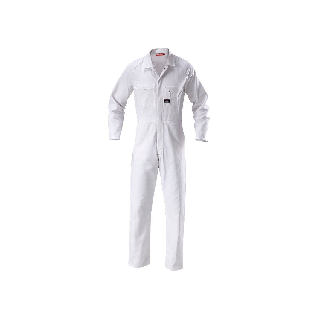 Hard Yakka Men's Foundations Cotton Drill Coverall - White - Overalls