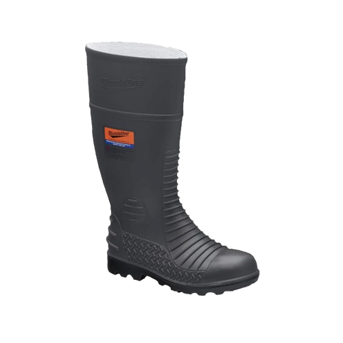 Blundstone Men's 024 Waterproof Penetration Resistant Safety Gumboots - Grey - Safety Footwear