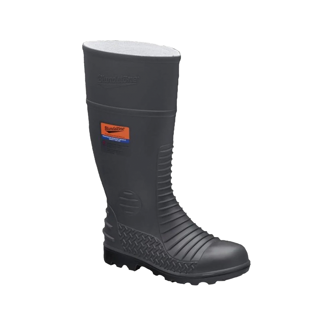 Blundstone Men's 024 Waterproof Penetration Resistant Safety Gumboots - Grey - Safety Footwear