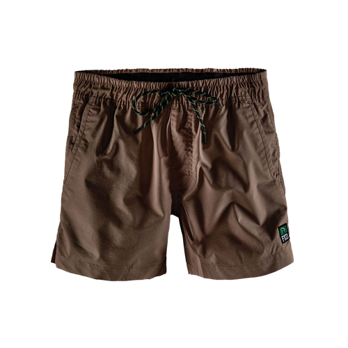 FXD Men's WS-4 Lightweight Elastic Waisted Work Shorts - Khaki - Shorts