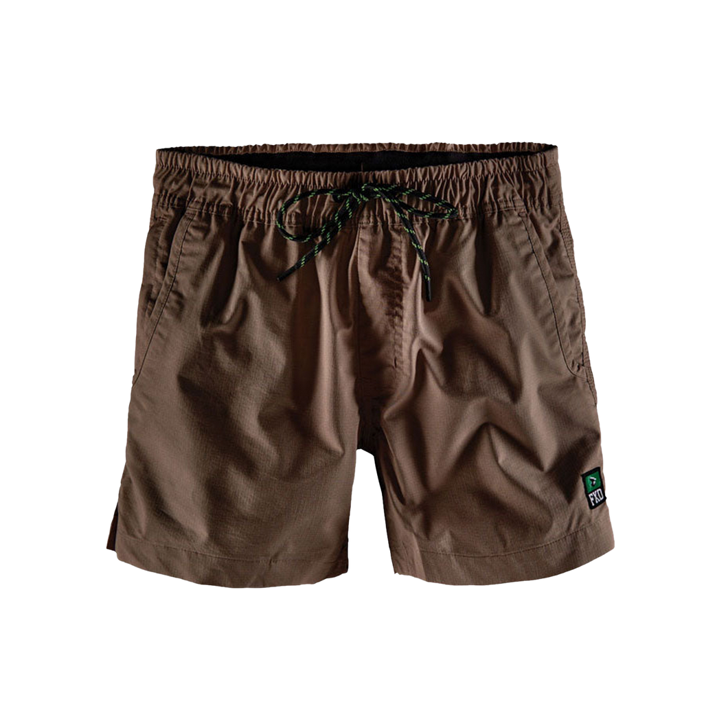 FXD Men's WS-4 Lightweight Elastic Waisted Work Shorts - Khaki - Shorts