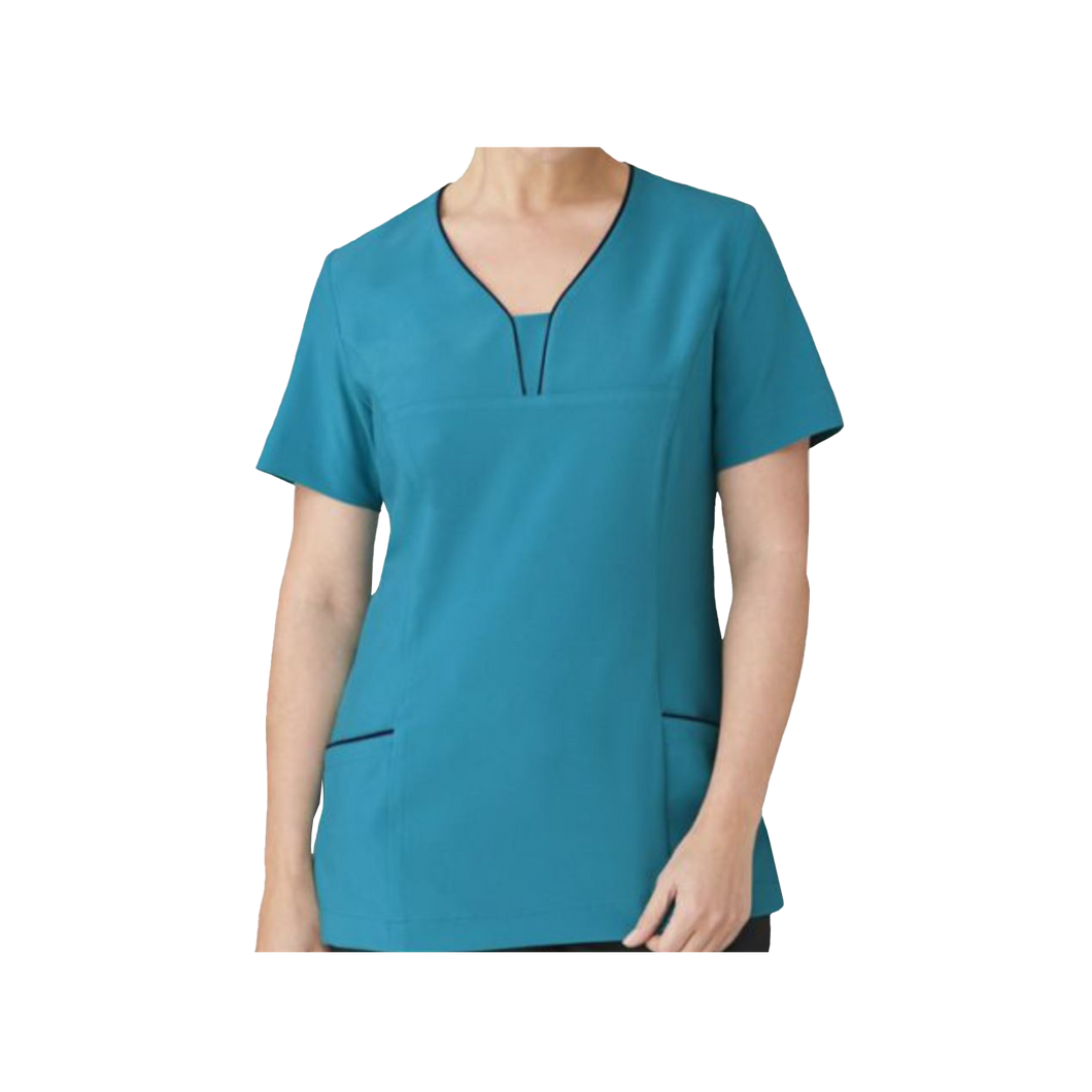 City Collection Women's 4-Way Stretch Tunic - Teal - Tunics