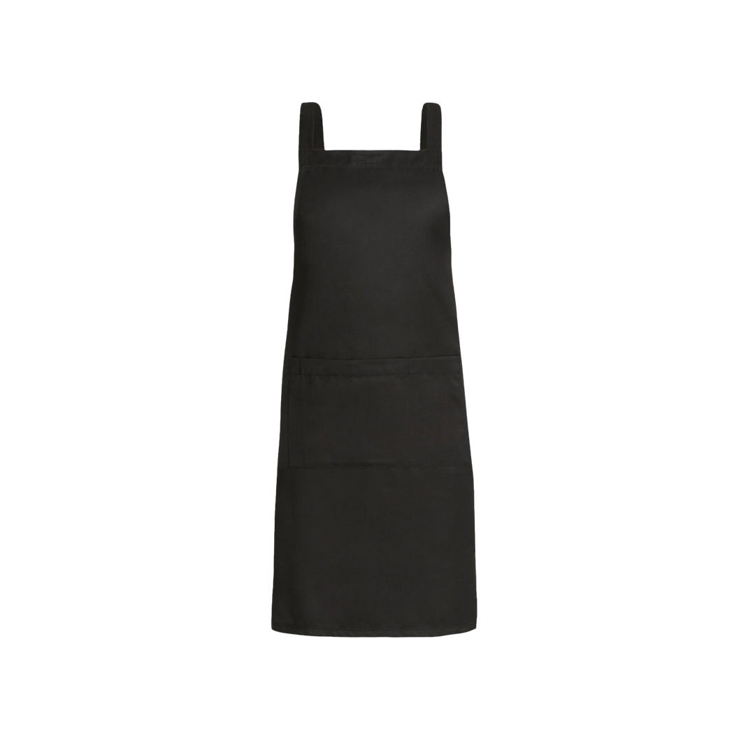 NNT Unisex Twill Bib Apron - Black - Aprons