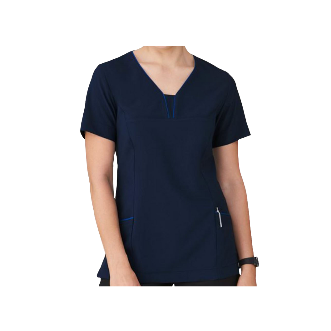 City Collection Women's 4-Way Stretch Tunic - Navy - Tunics