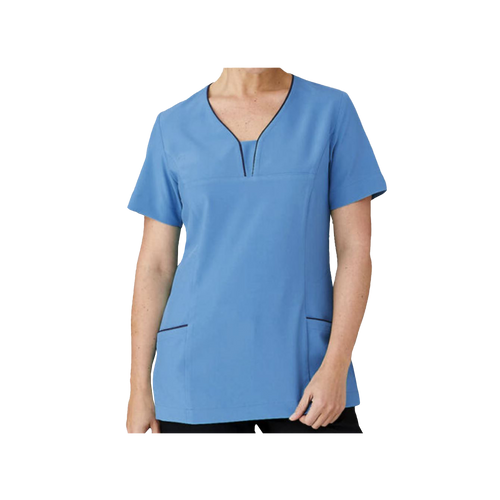 City Collection Women's 4-Way Stretch Tunic - Blue - Tunics