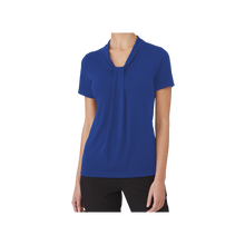 Load image into Gallery viewer, City Collection Women&#39;s Pippa Knit Short Sleeve - Cobalt - Shirts
