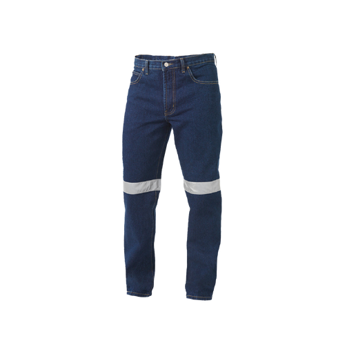 KingGee Men's Reflective Work Jean - Stonewash - Pants