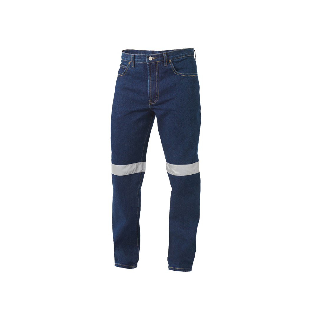 KingGee Men's Reflective Work Jean - Stonewash - Pants