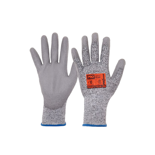 Pro Choice Unisex Prosense C5 Cut 5 With PU Palm Glove - Grey - Hand Protection