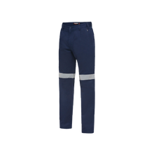 Load image into Gallery viewer, KingGee Men&#39;s Reflective Drill Pants - Navy - Pants
