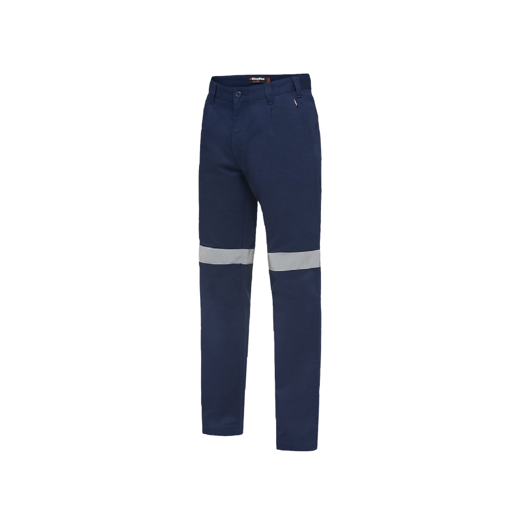 KingGee Men's Reflective Drill Pants - Navy - Pants