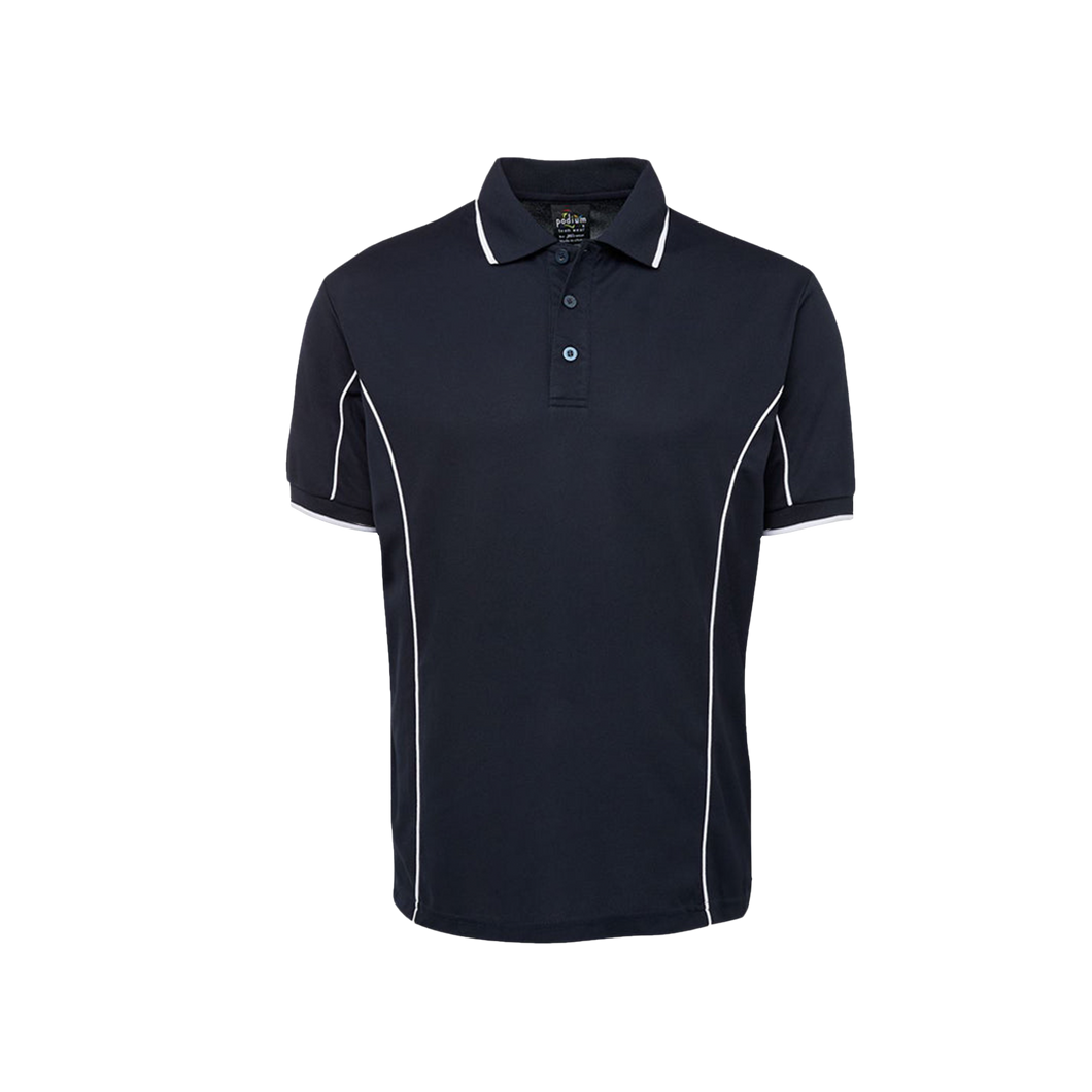 JB's Wear Men's Piping Polo - Navy/White - Polos