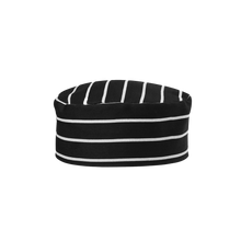 Load image into Gallery viewer, JB&#39;s Wear Unisex Chef&#39;s Cap - Black/White - Chefwear
