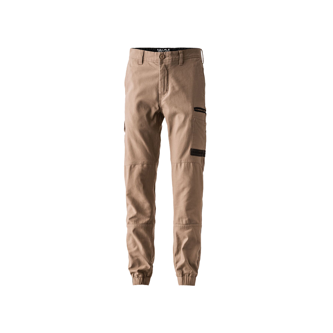 FXD Men's WP-4 Stretch Cuff Work Pants - Khaki - Pants