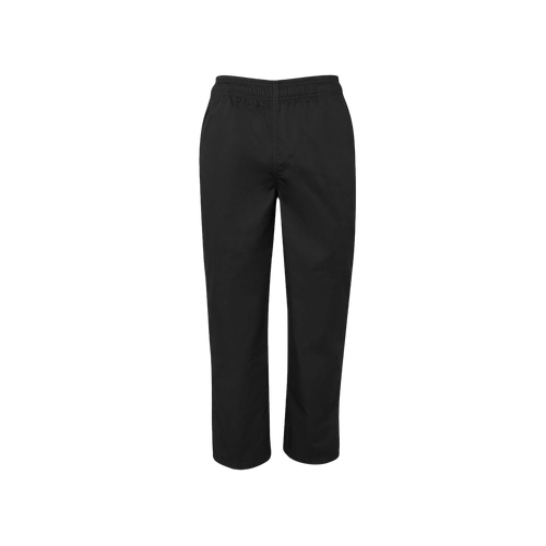 JB's Wear Unisex Elasticated Chefs Pants - Black - Chefwear